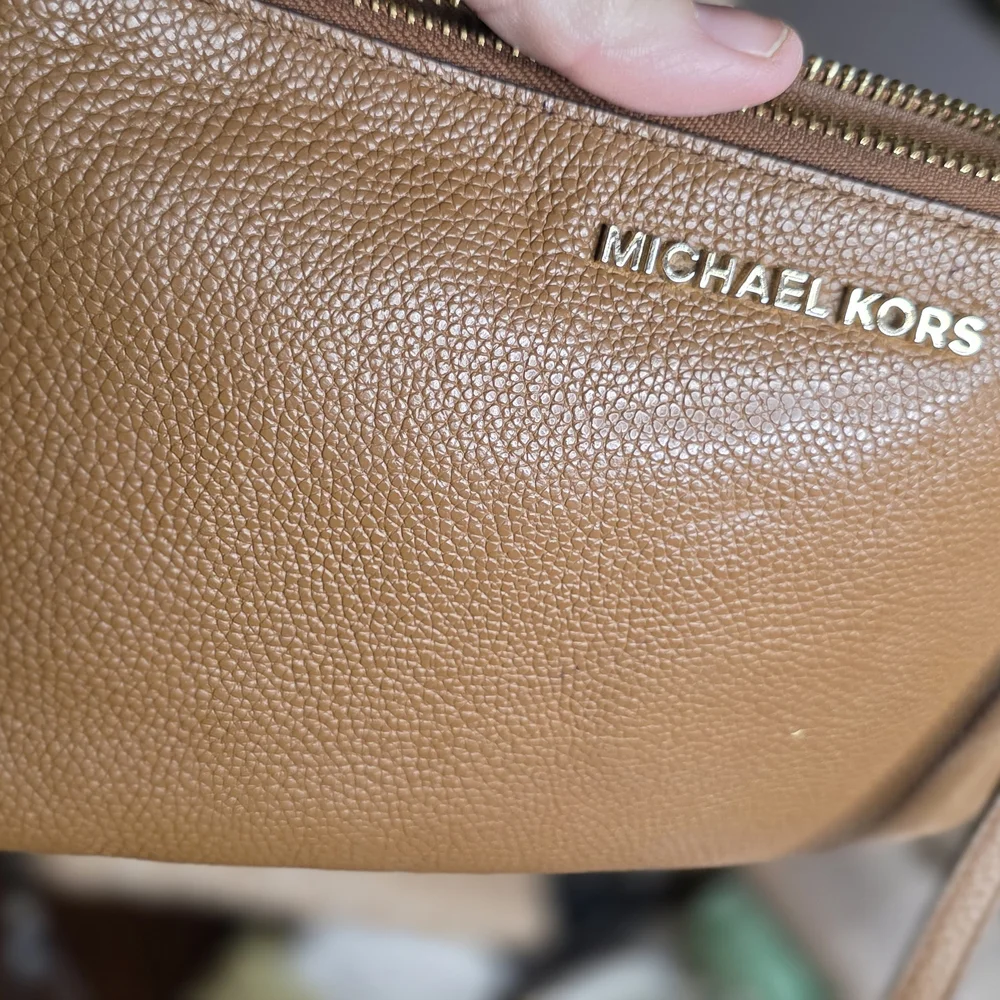 Michael Kors Brown Leather Wristlet Clutch - Picture 2 of 4